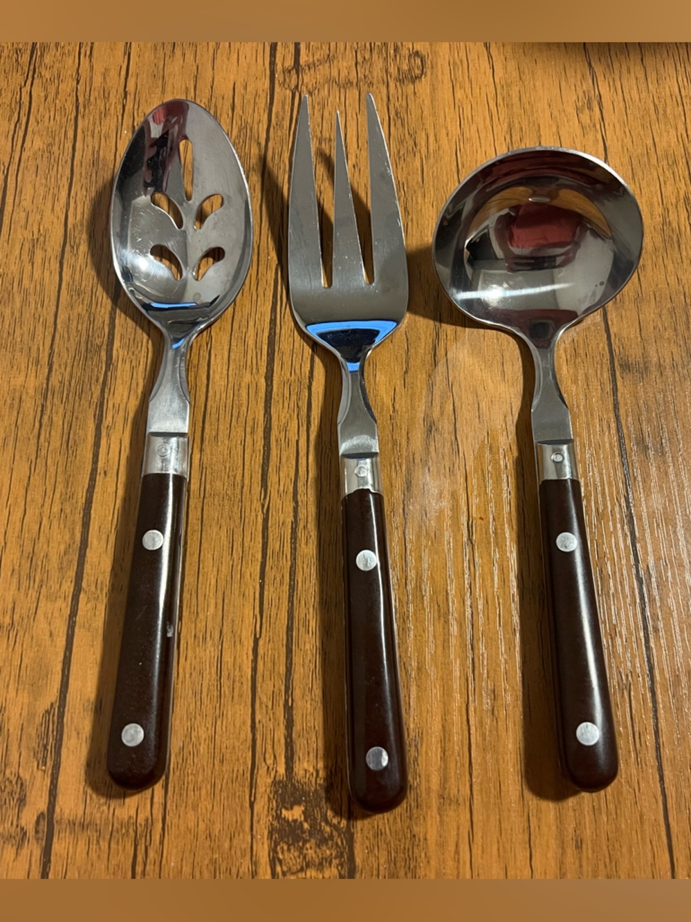 Vintage Washington Forge WF Mardi Gras Silverware Flatware Brown 3pcs Utensils